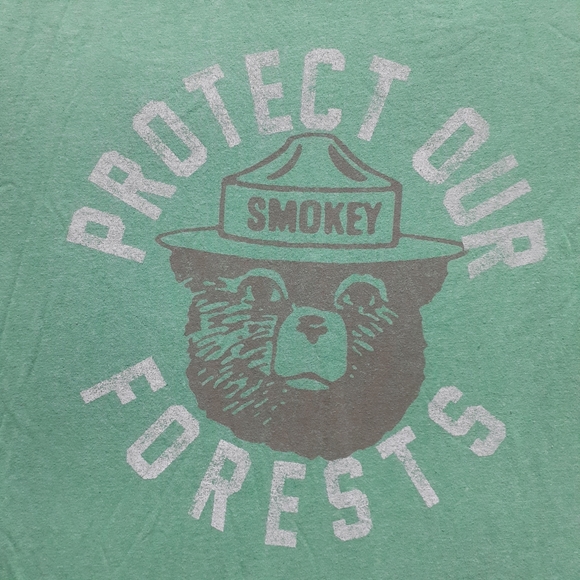 Smokey Bear Protect Our Forests Officially Licensed Graphic Tee Men's Medium - Picture 2 of 7